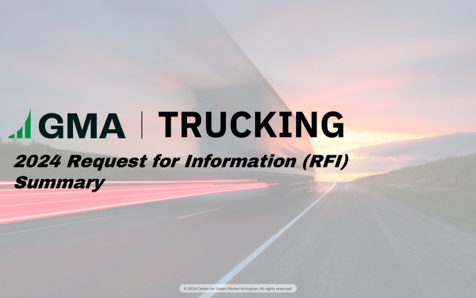 GMA Trucking 2024 Request for Information Summary