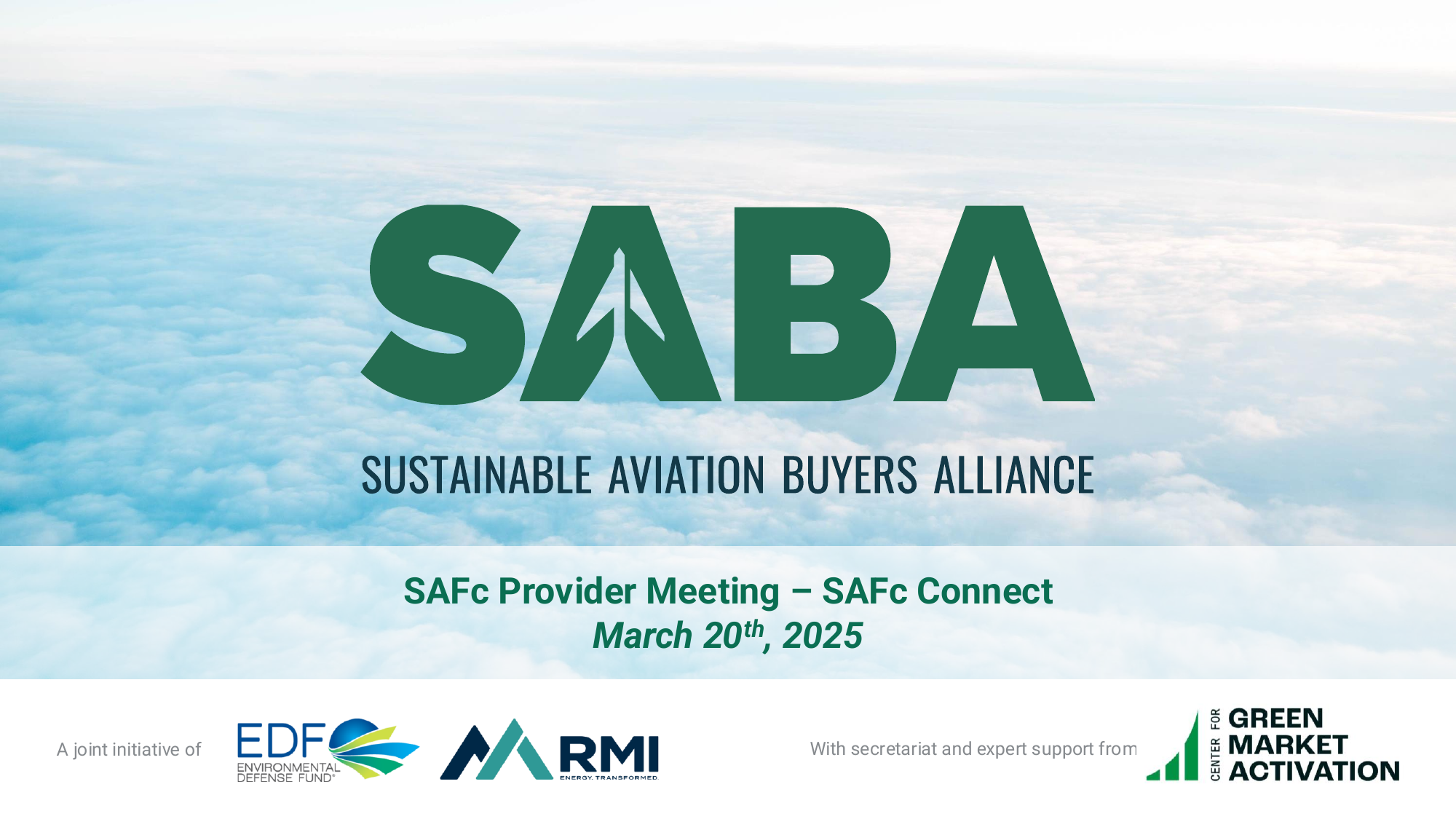 Safc Programmes SAFc Connect Provider Webinar - Center for Green Market Activation