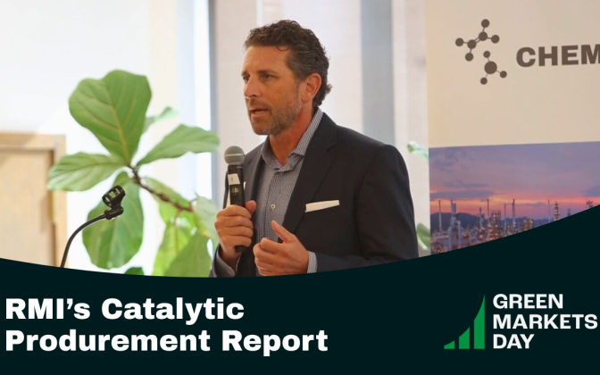 Green Markets Day 2025 – RMI’s Catalytic Procurement Report