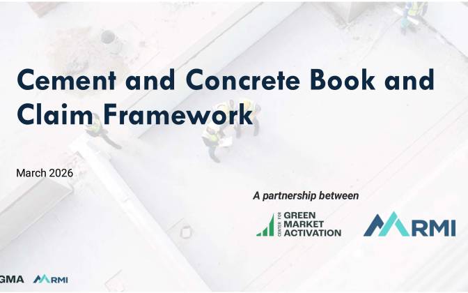 Webinar | Cement and Concrete Book and Claim Framework