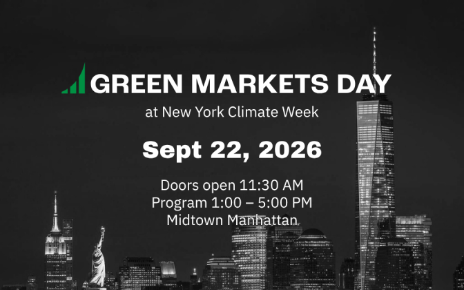 Green Markets Day at New York Climate Week